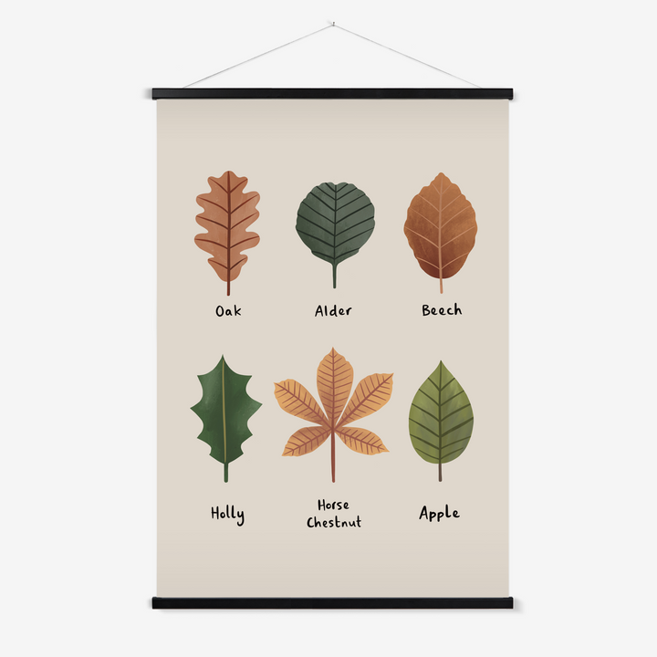 Leaves in stone / Print with Hanger