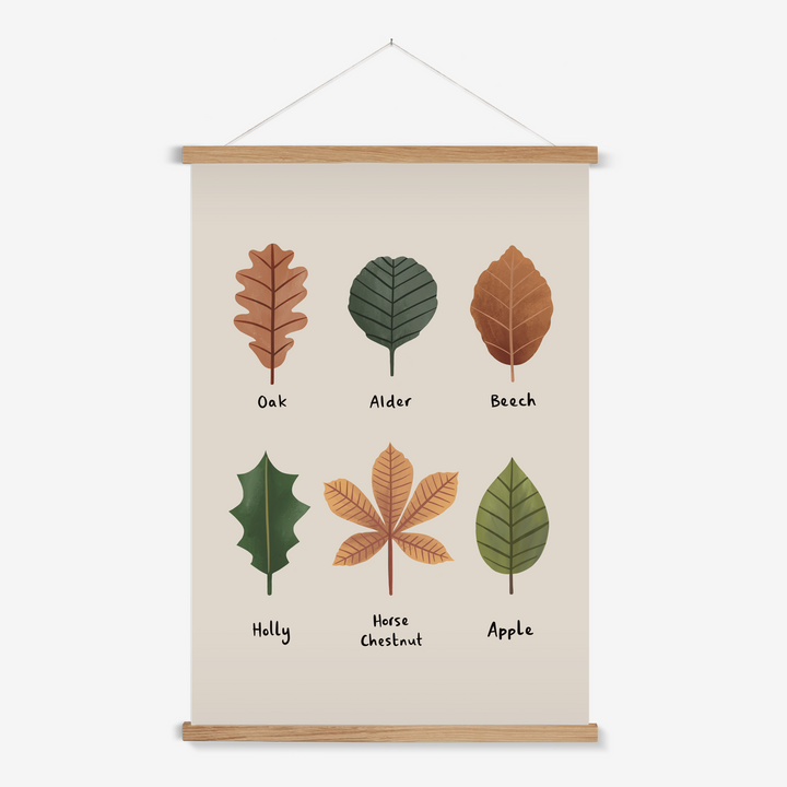 Leaves in stone / Print with Hanger