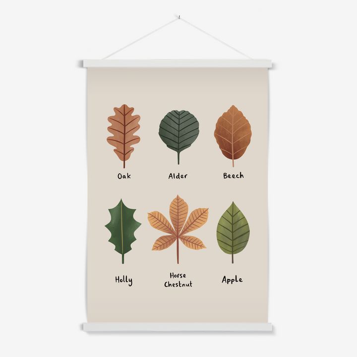 Leaves in stone / Print with Hanger