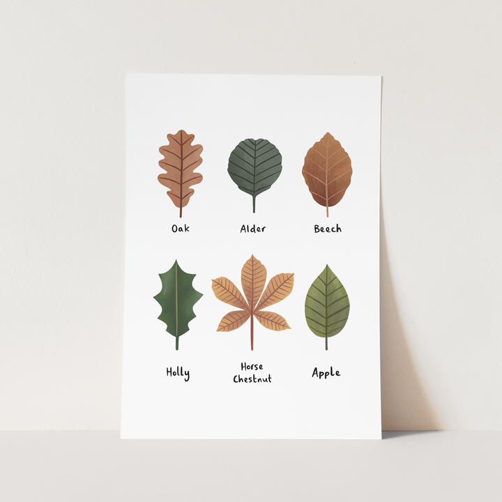 Leaves in white / Fine Art Print