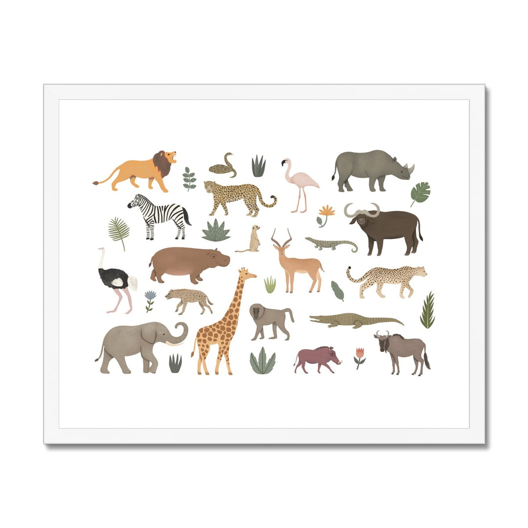 Safari animal / Framed Print