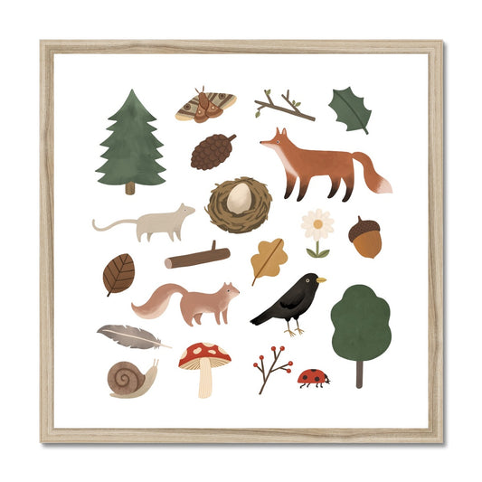 Woodland Life / Framed Print