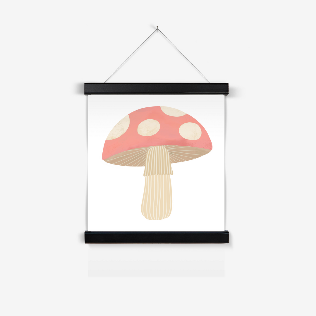 Mushroom in pink / Print with Hanger