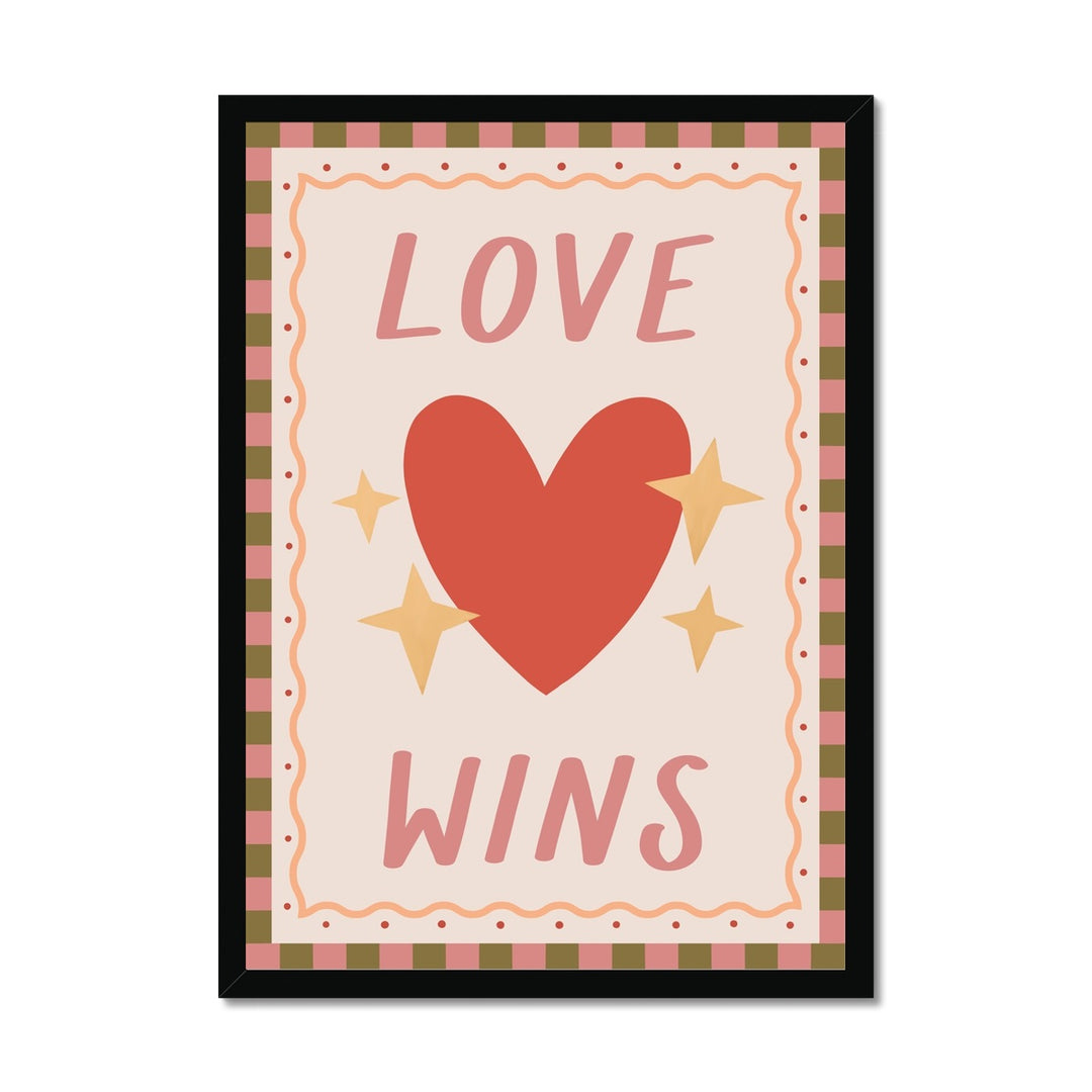 Love Wins / Framed Print