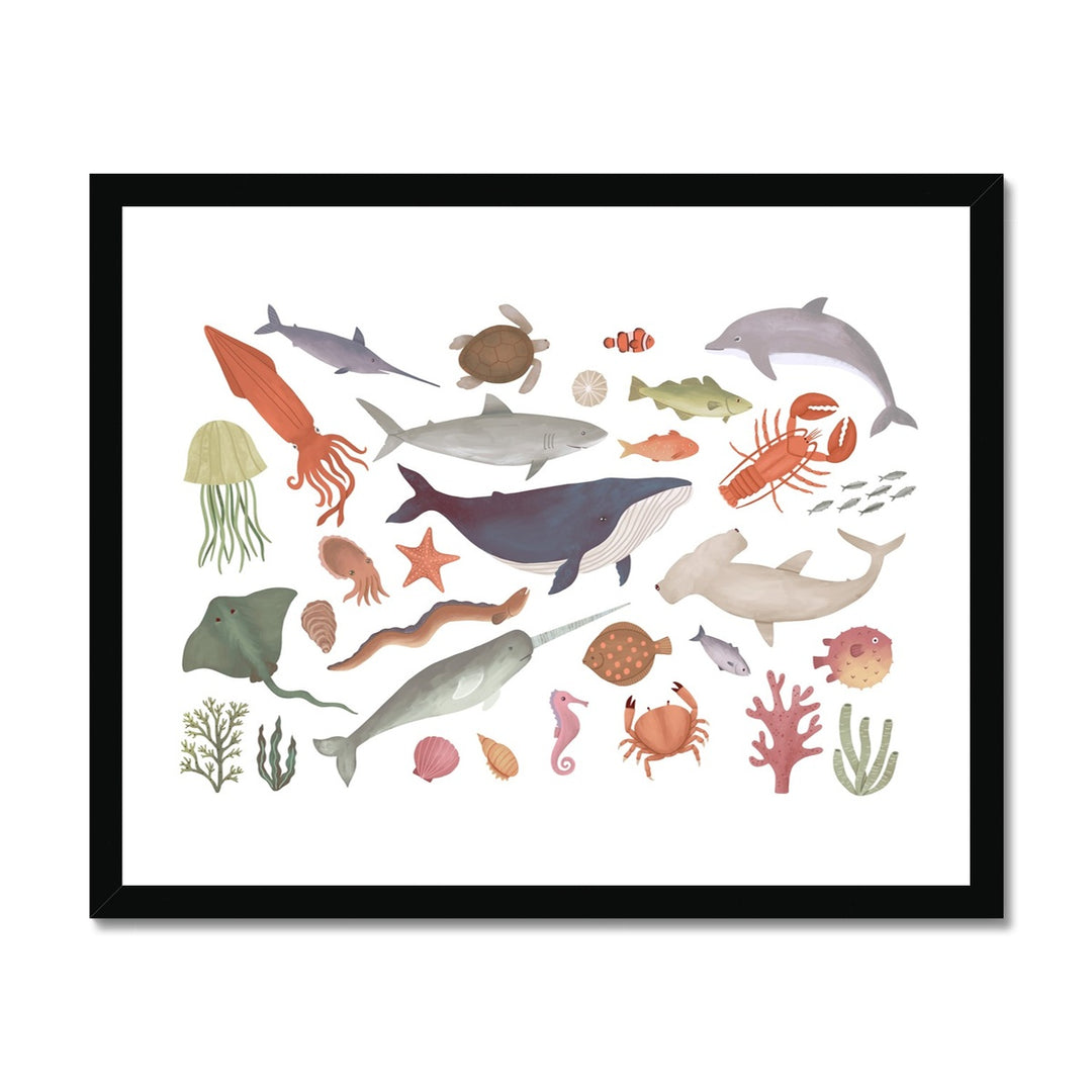 Ocean Life / Framed Print