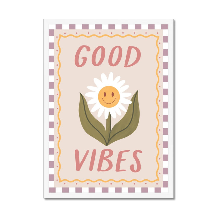 Good Vibes / Framed Print