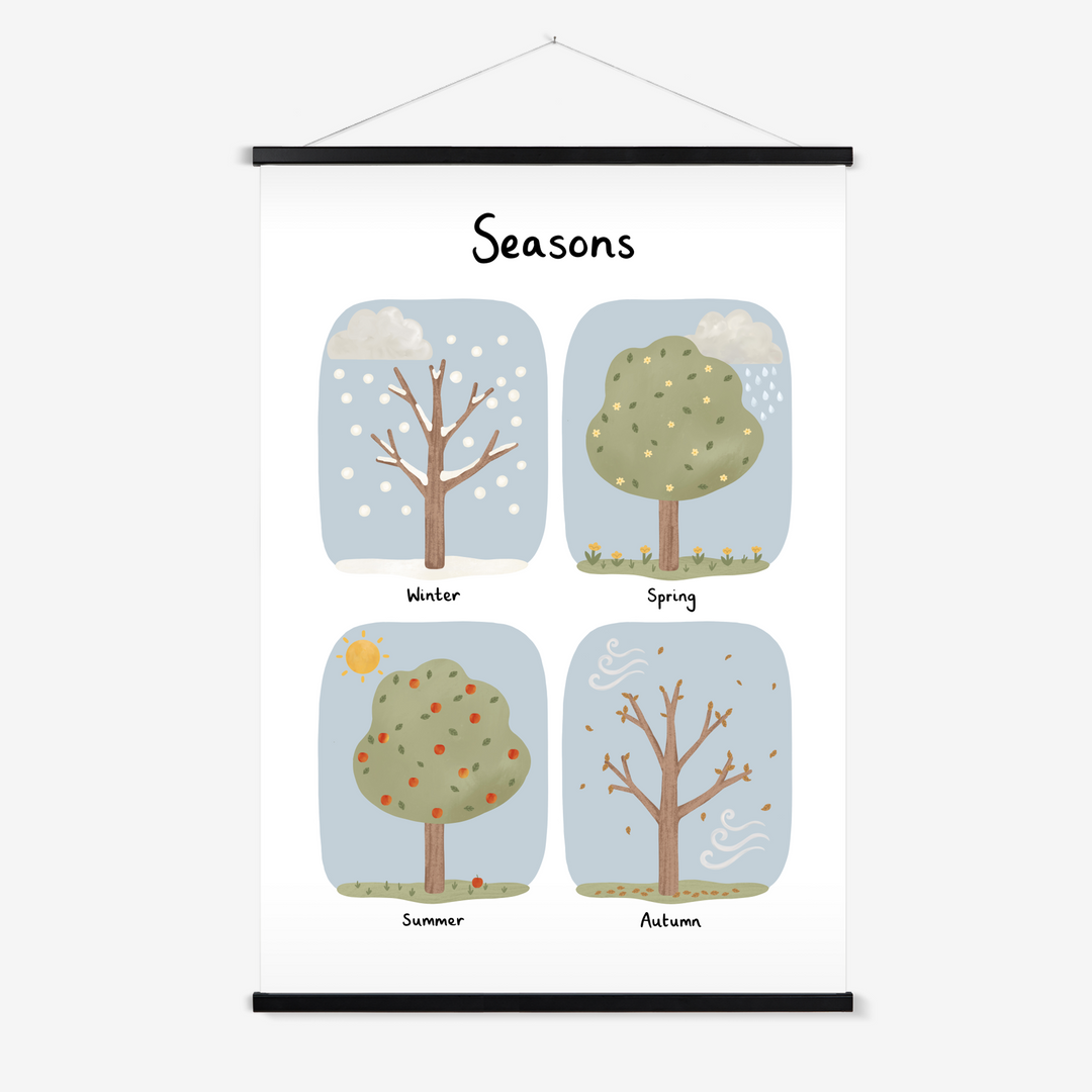 Seasons in blue / Print with Hanger