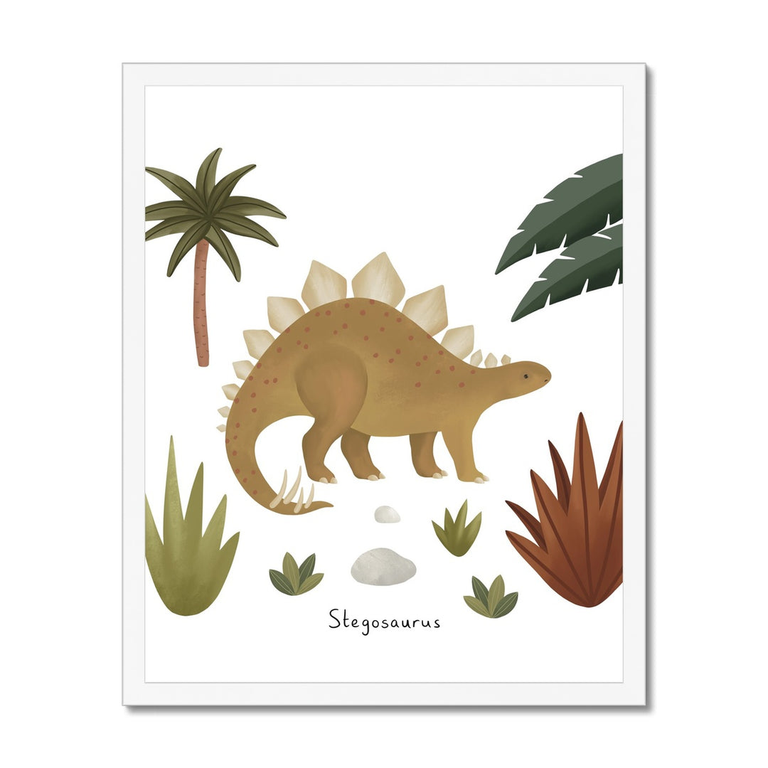 Stegosaurus / Framed Print