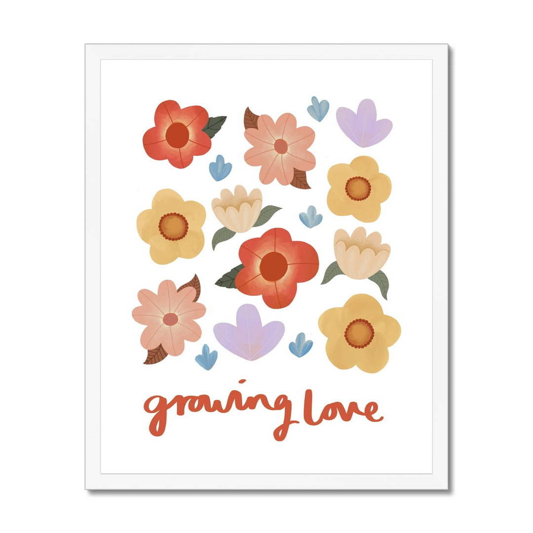 Growing love / Framed Print