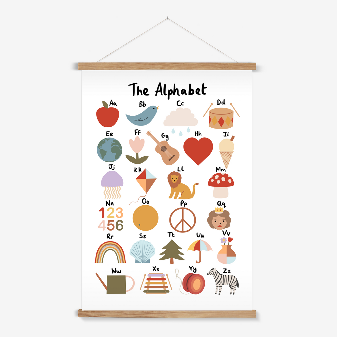 Alphabet / Print with Hanger