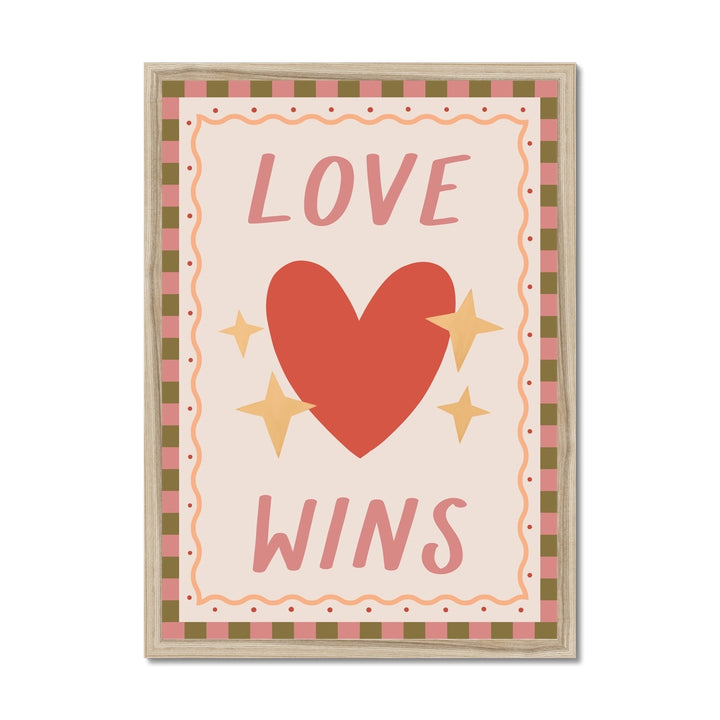 Love Wins / Framed Print