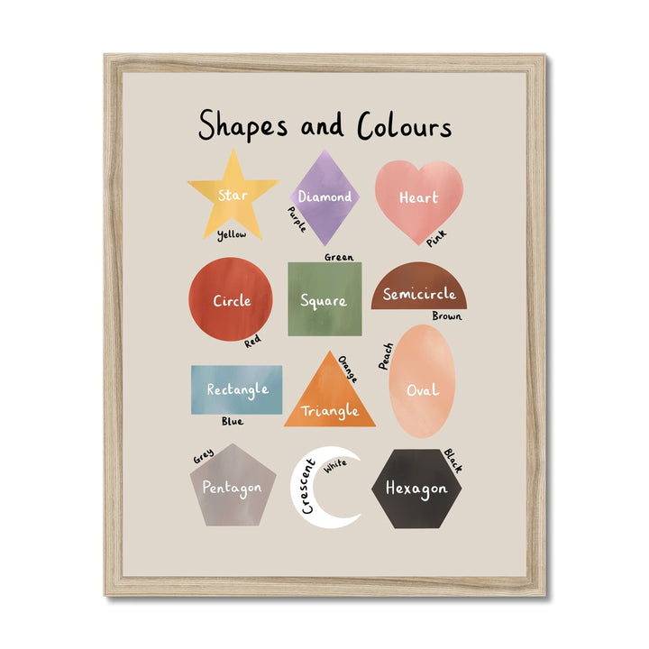 Shapes and Colours in stone / Framed Print