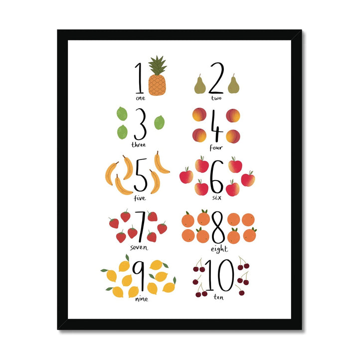 Counting fruit / Framed Print