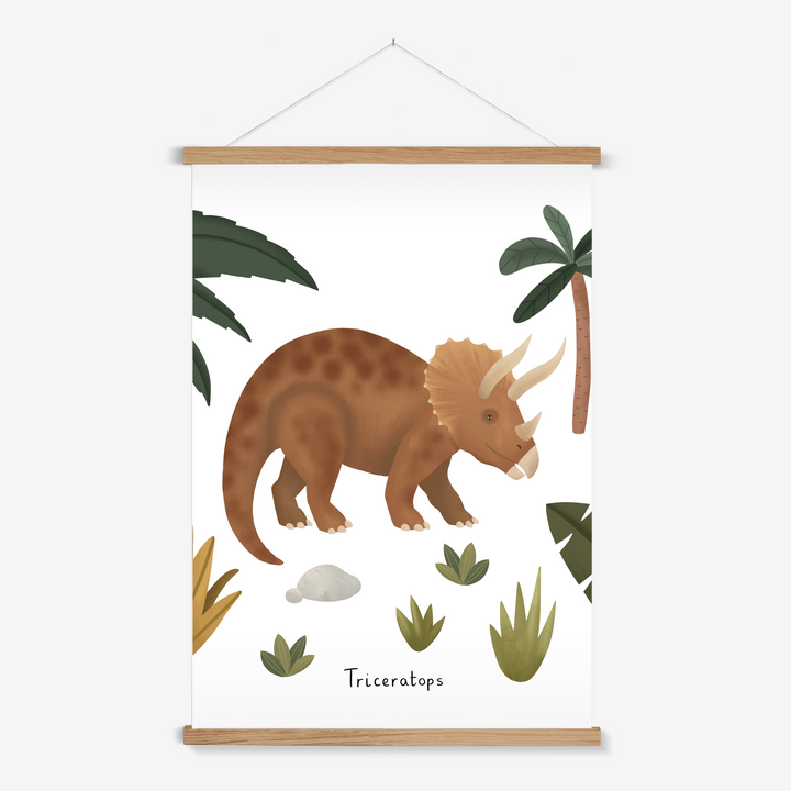 Triceratops / Print with Hanger