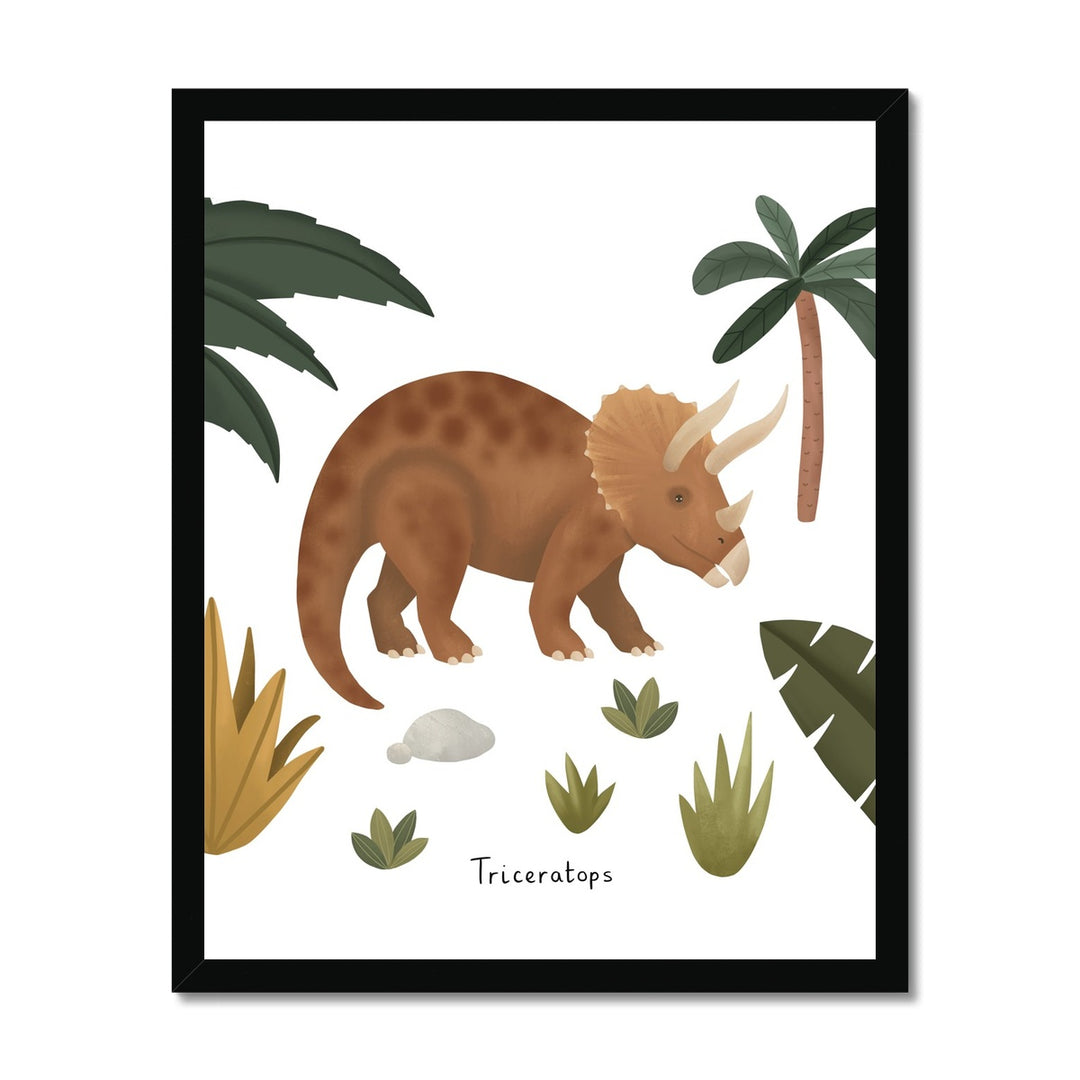 Triceratops / Framed Print